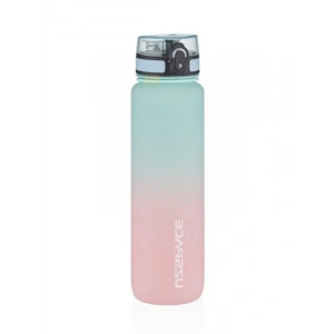 1000ml kapasiteli çift renkli motivasyonel su matarası, sızdırmaz kapak