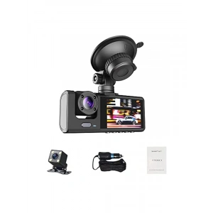 1080P Araç İçi Kamera, Ön, İç ve Arka Çekim, Gece Görüş Özelliği