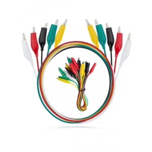 10’lu Renkli Timsah Kelepçeli Test Kablosu Seti