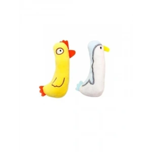 11 Cm Peluş Uzun Boyunlu Tavuk Kedi Oyuncağı