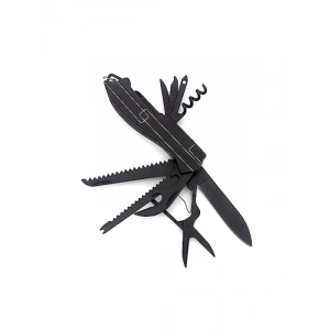 11 Fonksiyonlu Siyah Kamp Cep Çakısı