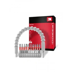 11 Parça Bit Seti, 300 mm Esnek Mil ve Kalıcı Mıknatıs