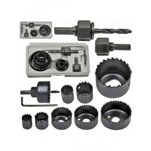 11 Parça Daire Delik Açma Panç Seti, Duvar ve Plastik için Matkap Ucu