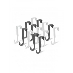 12 Adet Çok Amaçlı Plastik Askı, Kapı Arkası ve Dolap İçin Uygun