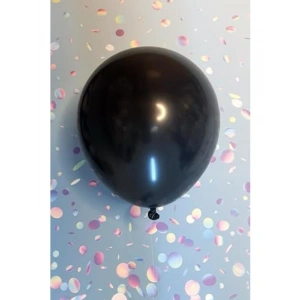 12 İnç Boyutunda Siyah Parti Balon Seti, 10 Adet