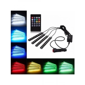 12 LEDli Sese Duyarlı RGB Araç İçi Aydınlatma Seti