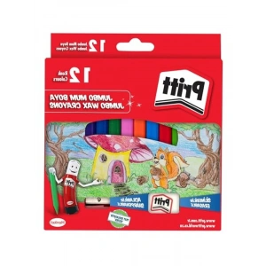 12li Jumbo Üçgen Silinebilir Pastel Boya Seti - Hediyeli