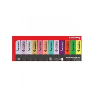 12li Neon, Pastel ve Simli Fosforlu Kalem Seti