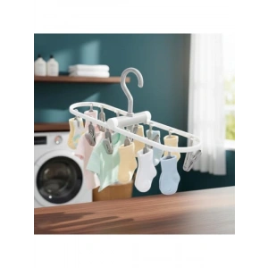 12 Mandallı Çok Amaçlı Çamaşır Askısı, Katlanabilir