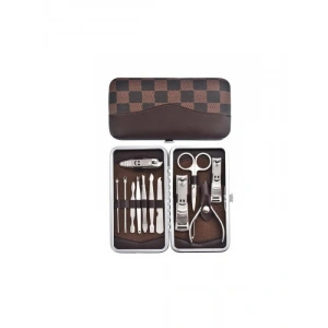 12 Parça Paslanmaz Çelik Manikür Pedikür Seti - Çantalı