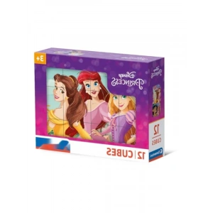 12 Parça Prenses Temalı Küp Puzzle