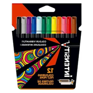 12 Renk Su Bazlı Keçeli Boyama Kalemi Seti