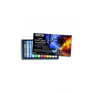 12 Renk Yağlı Pastel Boya Seti