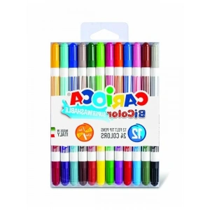 12 Renkli Bicolor Süper Yıkanabilir Çift Uçlu Keçeli Kalem