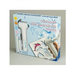 12 Renkli Keçeli Kalem ile Airbrush Seti