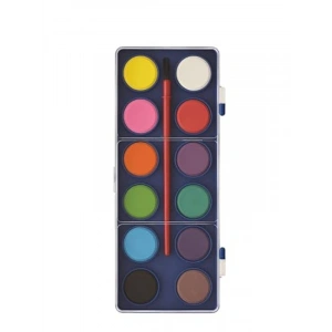 12 Renkli Sulu Boya Seti - Çocuklar İçin Güvenli