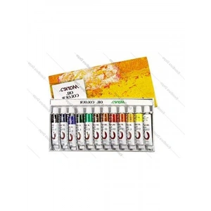 12 Renkli Yağlı Boya Seti - 12 ml Boya ile Sanatsal Çalışmalar