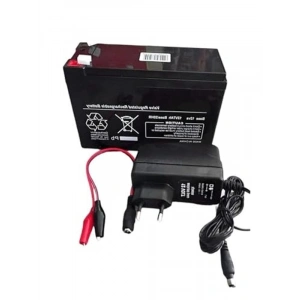 12 Volt 7 Amper Akülü Araba Akü Ve Şarj Seti, Pilsan Uyumlu