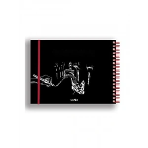 120 gr. Siyah Spiralli Eskiz Defteri - 96 Sayfa