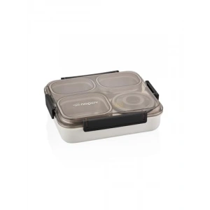 1200ml Paslanmaz Çelik Bento Lunchbox - 4 Bölmeli