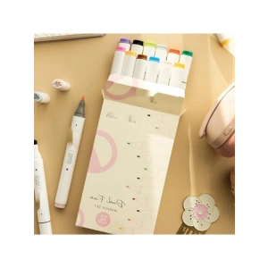 12’li Çift Uçlu Alkol Bazlı Marker Kalem Seti