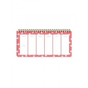 13x27 Ebatında Haftalık Spiralli Planner - Minik Papatya