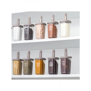 14lü Kaydırmalı Baharatlık Seti, Etiketli ve Sızdırmaz Kapaklı