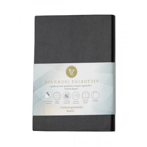 14x20 cm Boyutunda Esnek Kapaklı Planlayıcı Defter - Siyah