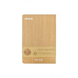 14x21 cm Boyutunda Spiralli Bambu Kapak Defter
