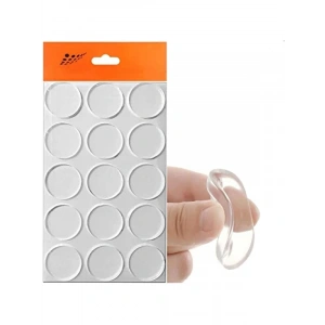 15 Adet Şeffaf 22 mm Yapışkanlı Cam Tutucu