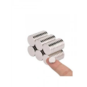 15 Adet Yuvarlak Neodyum Mıknatıs, 10x2 mm, Güçlü Çekim