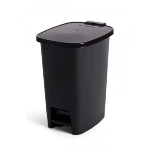 15 Litre Pedallı Çöp Kovası, Şık Siyah Tasarım