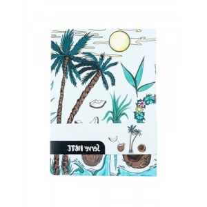 15 x 21 cm Çizgili Desenli Nane Yeşili Note Defter