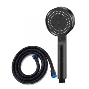 150 cm Yüksek Basınçlı Duş Hortumu, Siyah Renkli Duş Seti ile Modern Tasarım