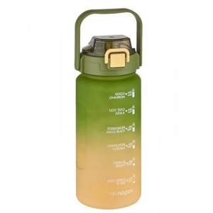1500 ml Motivasyon Matarası - Çift Renk ve Pipetli