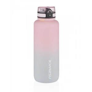 1500ml Kapasiteli Motivasyonel Su Matarası, Pembe-Gri Renk Seçenekleri