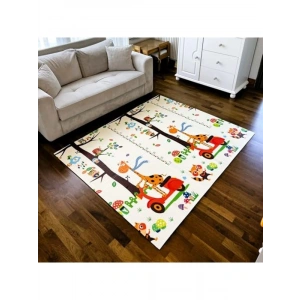 150x200 cm Çift Taraflı Katlanabilir Oyun Matı, Harfli ve Taşınabilir