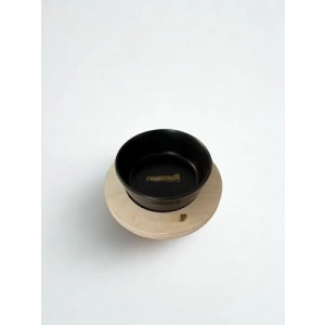 16 Cm Tek Tablalı Siyah Seramik Mama ve Su Kabı