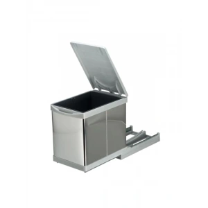 16 Litre Kapasiteli Raylı Dolap İçi Çöp Kovası