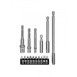 16 Parça Mıknatıslı Bits Uç Seti - 1/4, 1/2, 3/8
