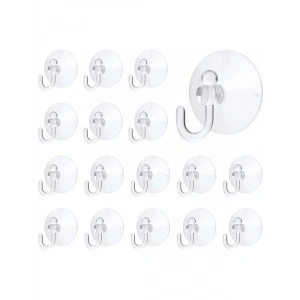 16’lı Şeffaf Vantuzlu Kanca Seti - İz Bırakmayan Askı Aparatı