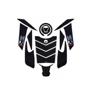 17 Parça Kaydırmaz Tank Pad - 6D Karbon Kaplama