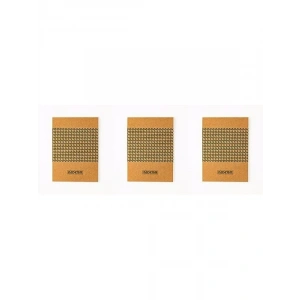 17x24 cm Kareli Kraft Bloknot, 3lü Paket