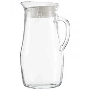 1.8 L Hacimli Cam Misket Sürahi, Beyaz