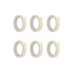 18mm X 25 Metre Kağıt Bant, 6 Adet Maskeleme Bandı Seti