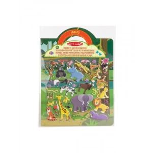 19106 kalın Gummistickern Safarispielzeug