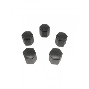 19x24 mm Boyutunda 5 Adet Siyah Bijon Kapağı Seti