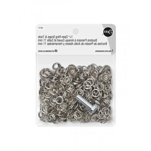 2 Açık Halka Çıtçıt Seti, Boyut 16, 60 Takım