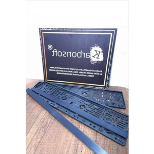 2 Adet Karbon Araç Oto Plakalık, Şık Görünüm İçin