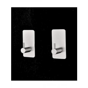 2 Adet Paslanmaz Çelik Kendinden Yapışkanlı Banyo Askısı, Kolay Montaj